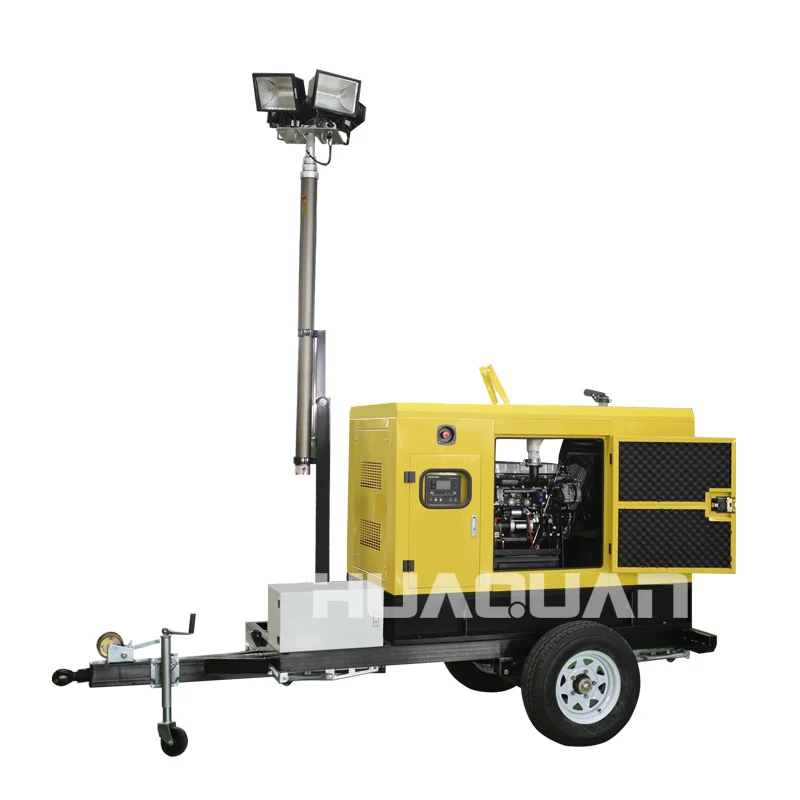 Супер Бесшумный 15 кВт мобильный светильник дизельный генератор | Обустройство