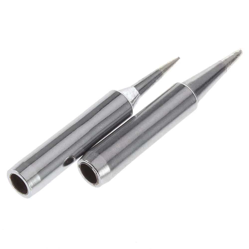 

A Set of 10pcs Different Lead-free Solder Soldering Iron Tips 900M-T for Hakko Station 900M 933 376 907 825D+ (Silver)