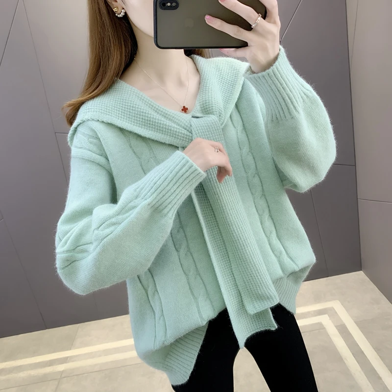 

Room 215776, row 5, under No. 1] real shooting shawl twist solid color Pullover Sweater [3500] 56