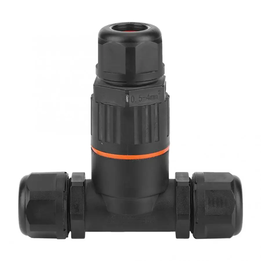 IP68 Водонепроницаемый 3 способ оптического кабеля Разъем T Форма разветвитель на