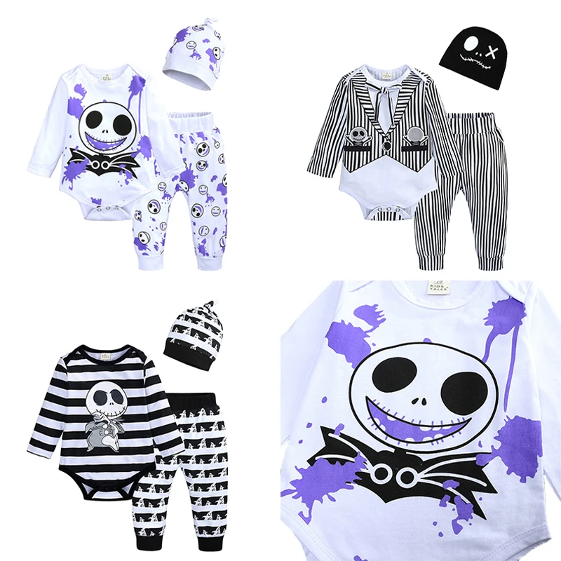 

Halloween Baby Boy Clothes Baby Girl Long Sleeve Coat Pants Infant Autumn Costume Kids Sets Ropa Bebe Niña Body Bebé Disfraz