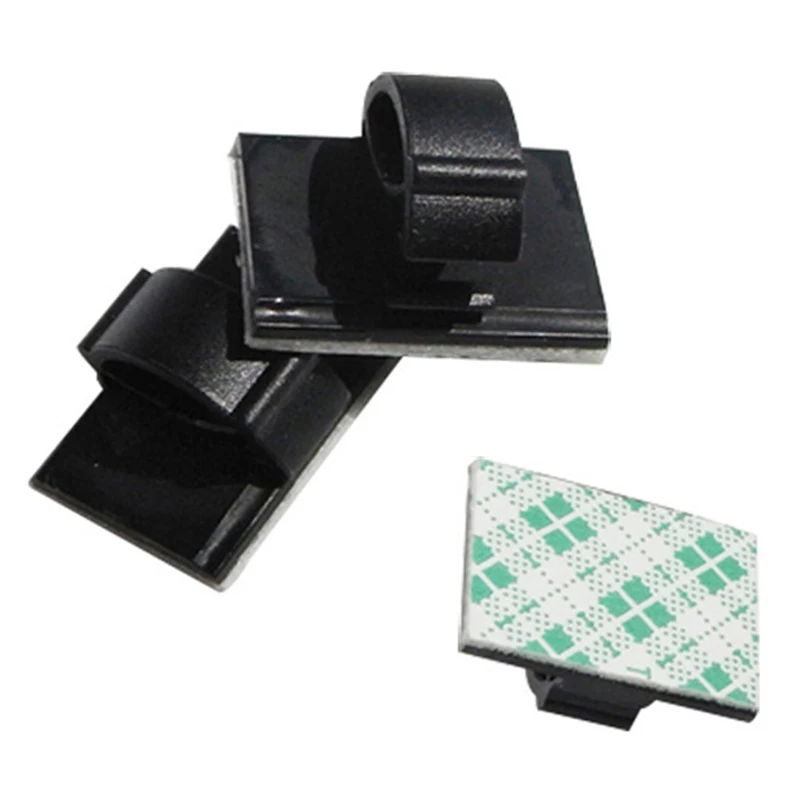 Горячая XD-100 шт. клей Кабельные зажимы Провода Кабельный Держатель стяжки