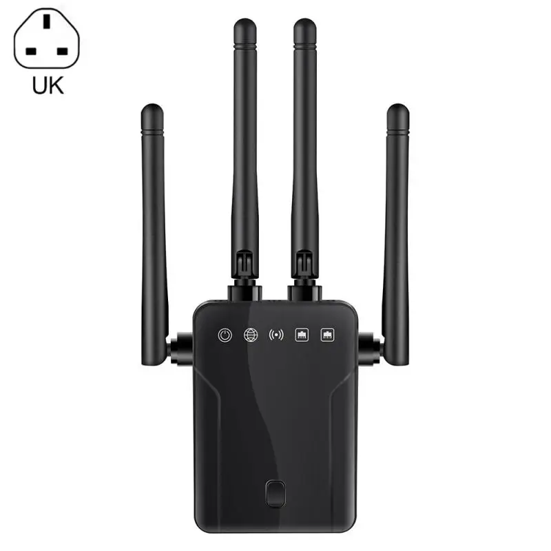 

Беспроводной ретранслятор Wi-Fi роутер 300 м усилитель сигнала удлинитель 4 антенны роутер усилитель сигнала подходит для дома и офиса