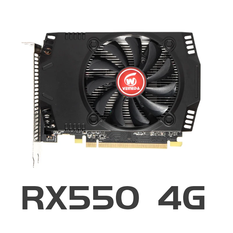 Видеокарты VEINEDA RX550 4 ГБ GDDR5 128bit GPU для видеокарт AMD Radeon rx 550 series Настольный ПК