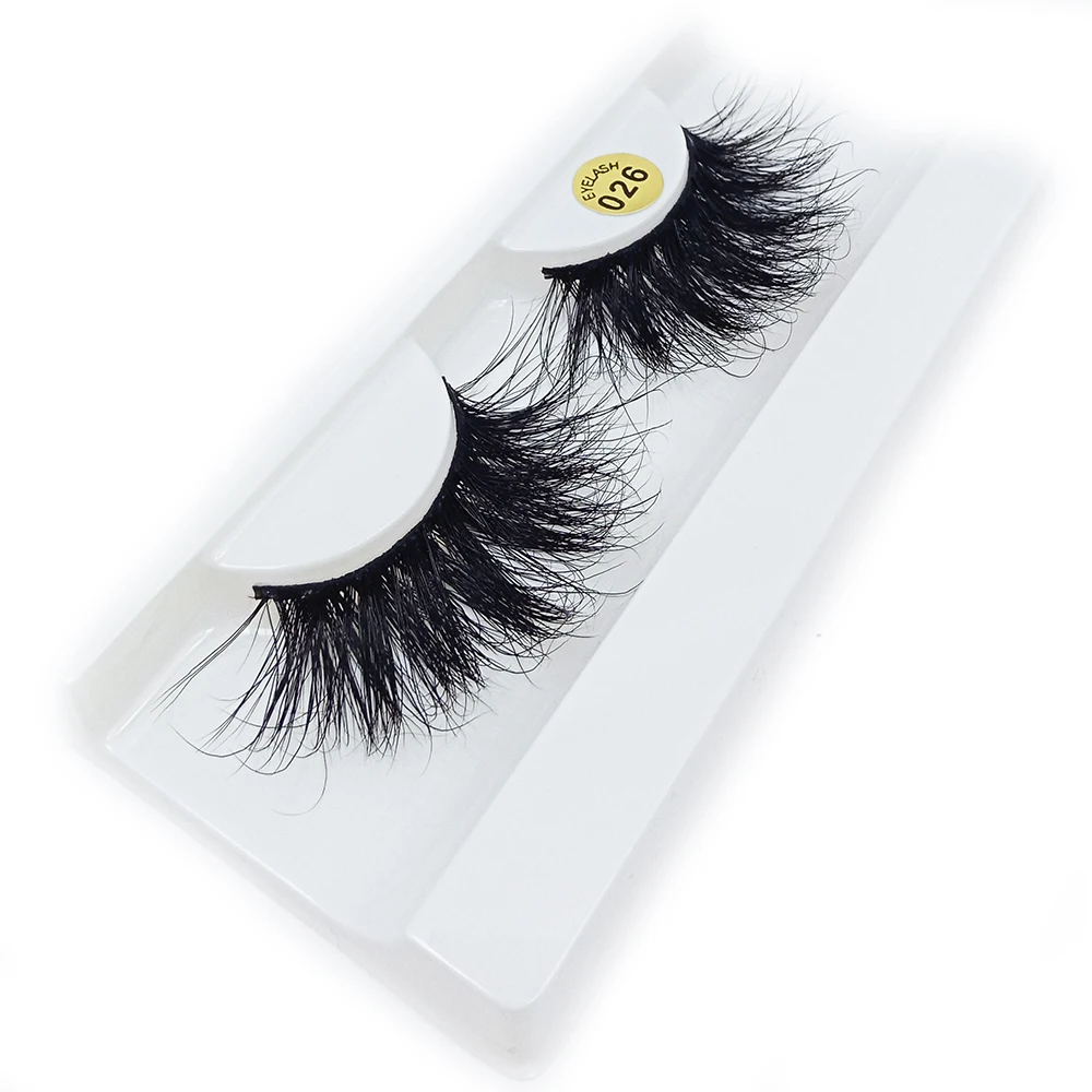 Новая мода 1 пара 25 мм Lashes100% 3D норковые накладные ресницы толстые длинные ресницы пушистые Накладные ресницы ручной работы