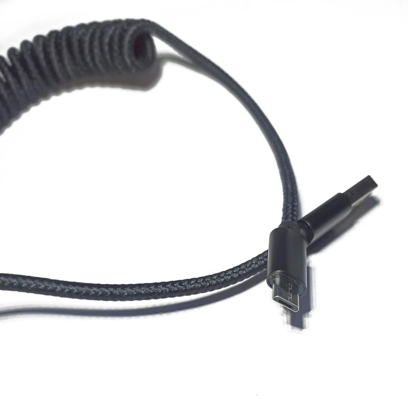 

Спиральный кабель типа C для механической клавиатуры GH60, кабель USB Type-C в USB-порт/кабель USB V2 Micro USB для GH60 W3JB