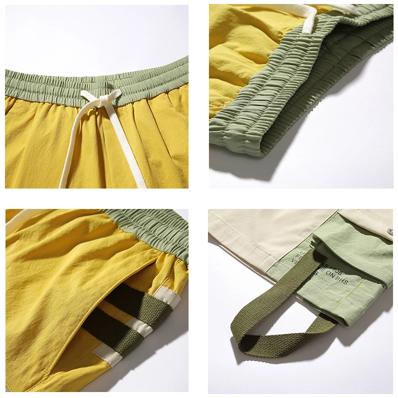 

CHAIFENKO Summer Fashion Men Shorts 2020 New Hot Motion Casual Pocket Tooling Shorts Hip Hop Streetwear Harajuku Shorts Mens