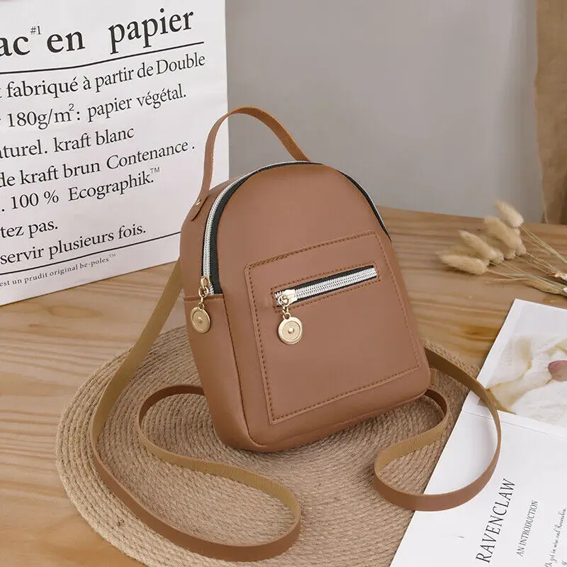 Школьные сумки через плечо для женщин и девочек миниатюрный рюкзак на цепочке с