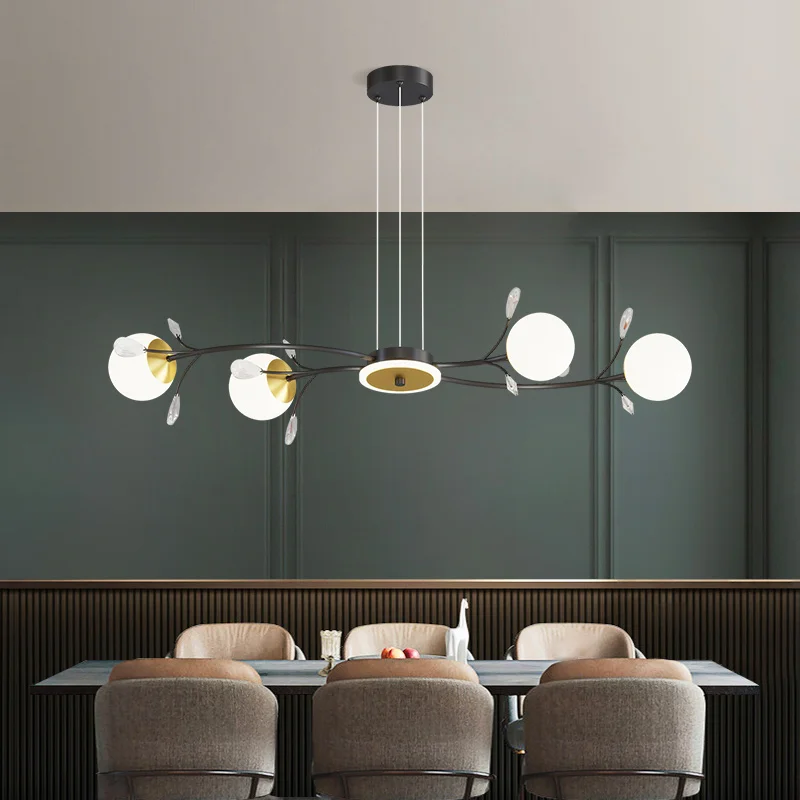 

Стеклянная подвесная люстра, светильник в скандинавском стиле для дома, столовой, гостиной, офиса, кухни