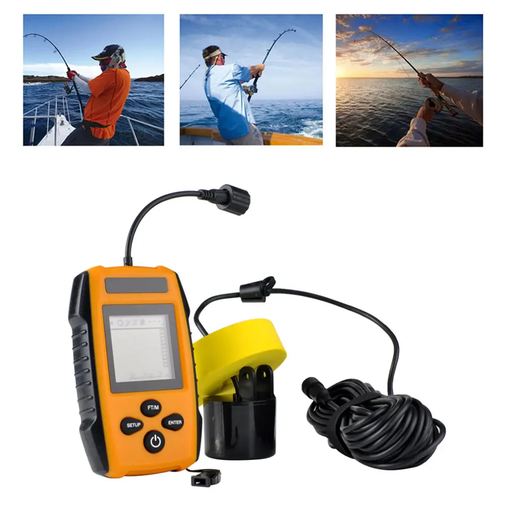 

Portable Fish Finder A Handheld Fish Finder With A Fish Depth Gauge And An Audible Alarm Can Detect Fish In Any Specific Area