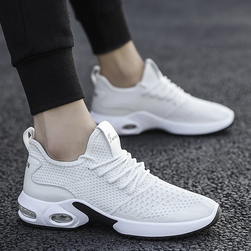 

High quality Brand Men Casual Shoes Hot sale Spring Autumn Casual Shoes Men Breathable Fashion White Casual Men Shoes Black