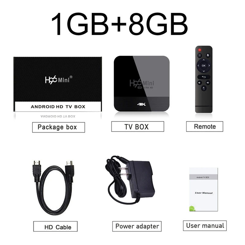 1GB 8GB RK3228A H96 мини H8 Смарт ТВ приставка H.265 Android 9,0 2,4G/5G WiFi Bluetooth 4,0 Youtube Google плеер H96 Смарт ТВ приставка - Цвет: 1GB 8GB