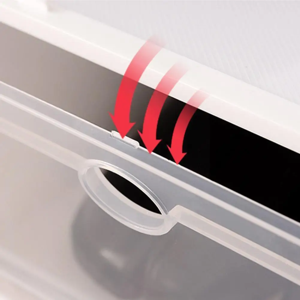 Складная коробка для обуви прозрачный пластиковый флип-чехол Bi U4h0 | Дом и сад