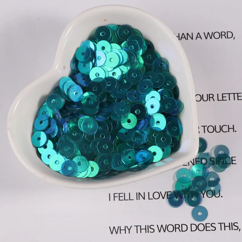 10 г/упак. 4/5/6 мм прозрачная Плоская Круглая свободная тесьма с пайетками для шитья