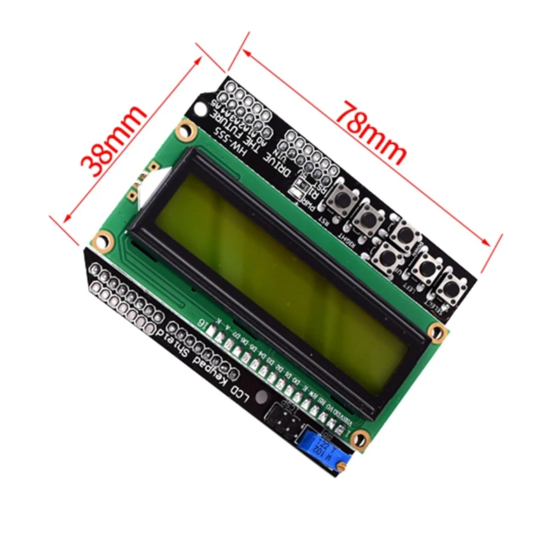 ЖК дисплей 1602 IIC I2C TWI 16X2 последовательный модуль клавиатура Щит Модуль платы для