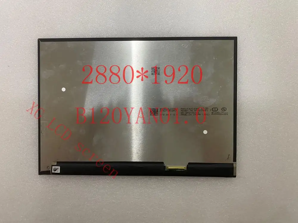 Оригинальный 12-дюймовый IPS LCD B120YAN01.0 2880*1920 подходит для Lenovo MIIX720-12IKB внутренний
