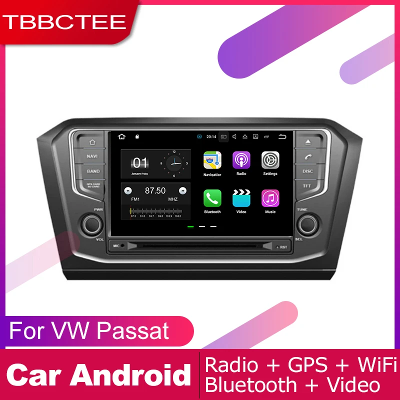 TBBCTEE 2 DIN Авто dvd-плеер gps Navi навигация для Volkswagen VW Passat 2015 ~ 2019 автомобильный Android
