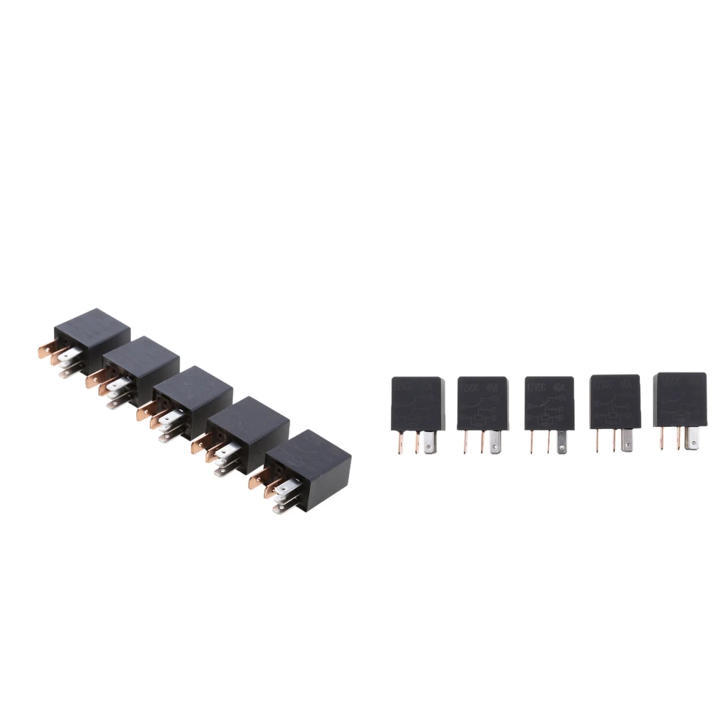10PCS Car 30A 12V SPST Micro Relay for Electric Fan Fuel Pump Light Horn 5Pin | Автомобили и мотоциклы