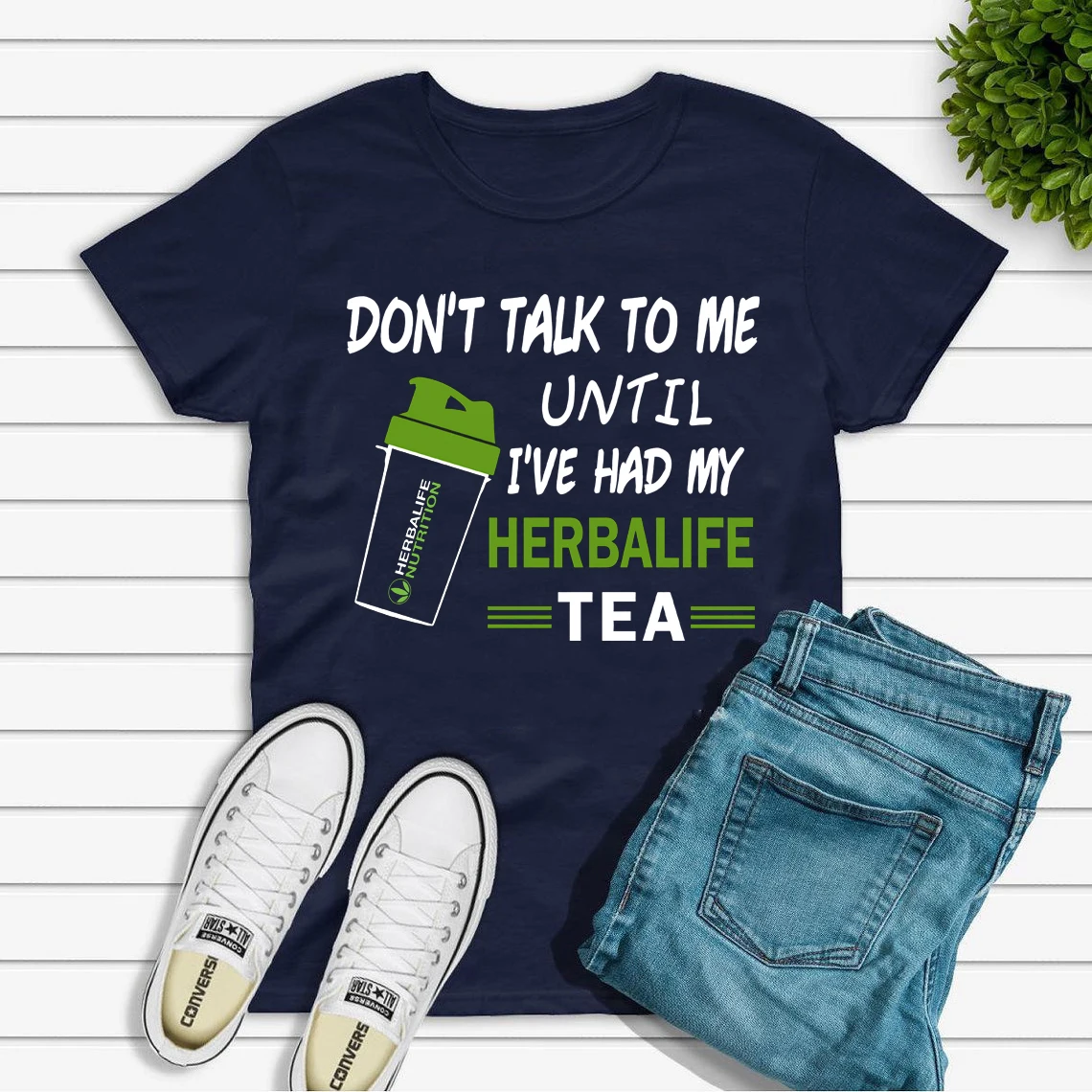 Футболка Herbalife Tea Don't Talk со мной пока я не купил чай футболка унисекс с коротким