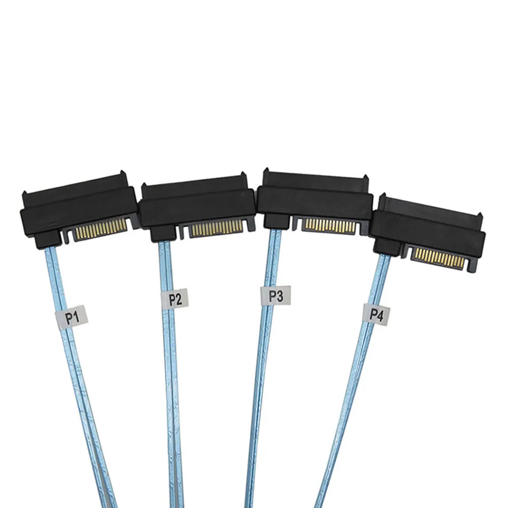 

Mini SAS 36P SFF 8087 to 4 SAS 29P SFF-8482 with 15P SATA Power Splitter Cable Connector Hard Drive Splitter Cord Wire Line