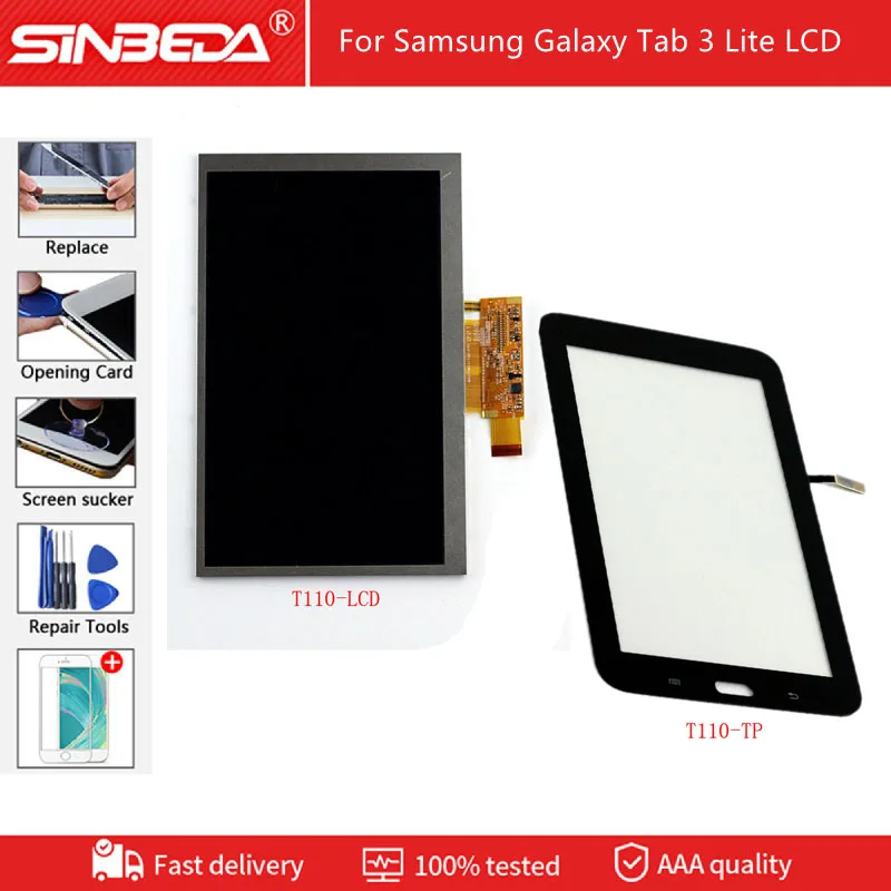 Для Samsung Galaxy Tab 3 Lite SM-T110 T111 T113 T116 T113NU LCD сенсорный экран панель дигитайзер дисплей