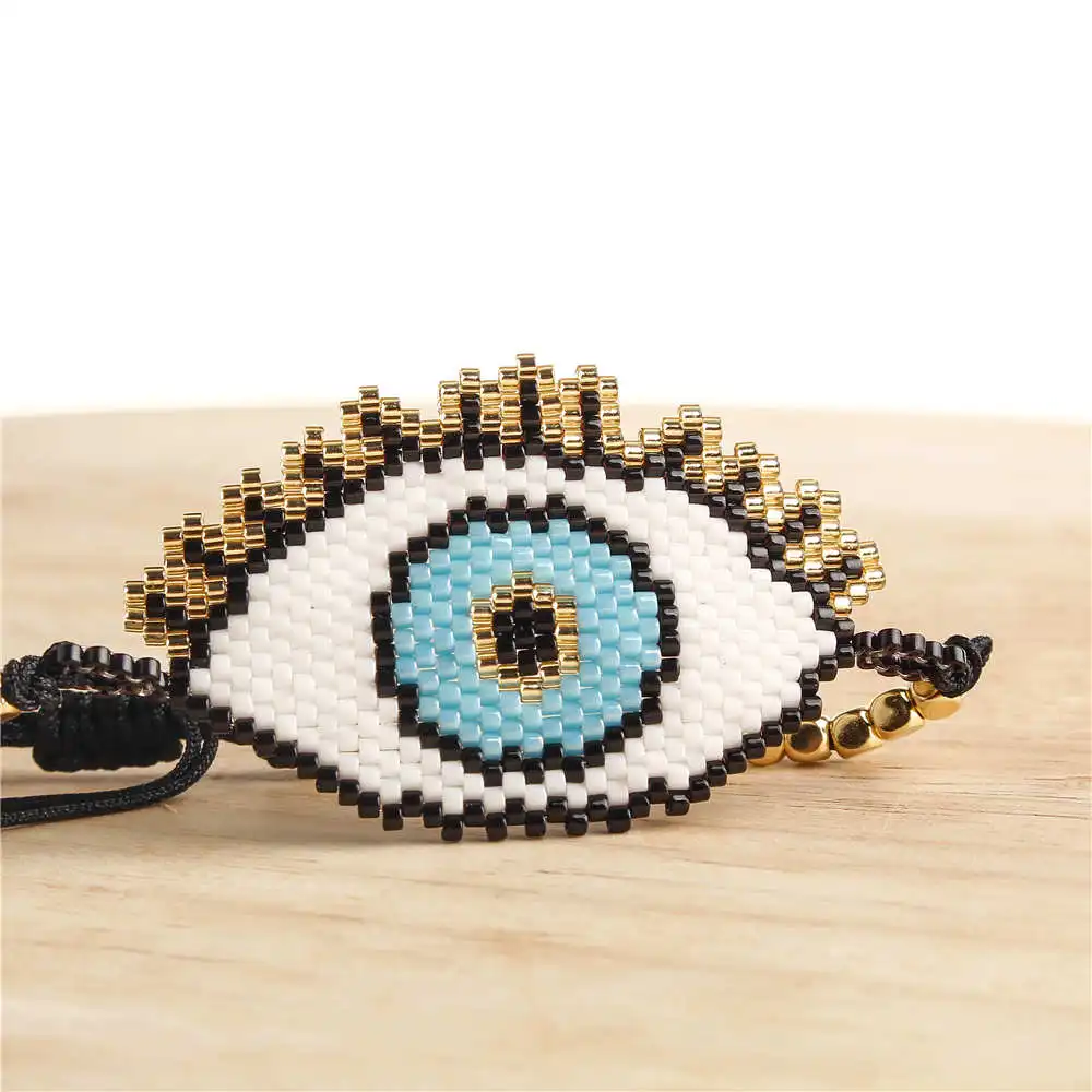 Go2boho Delica MIYUKI браслет Турецкий Дурной глаз браслеты женские кисточки для глаз Pulseras Mujer тканые летние пляжные украшения