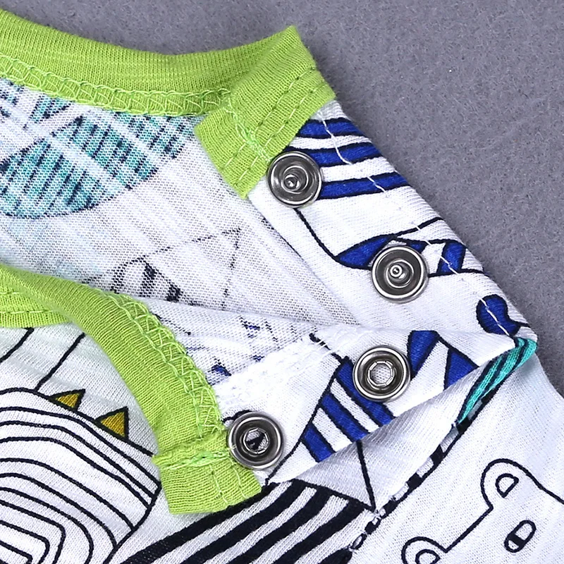 Комбинезон детский летний из бамбукового хлопка с коротким рукавом 2020 | Детская