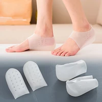 1 pair silicone height increase insoles heel cushion soles invisible socks heel pads men shoes menwoman insoles shoe pad