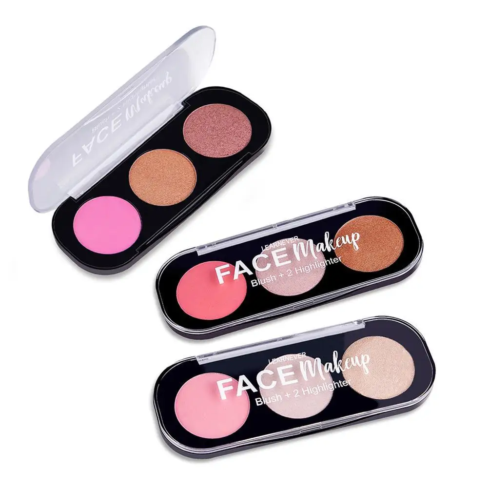 3 цвета минеральные пигментные Румяна для лица румяна косметическая пудра