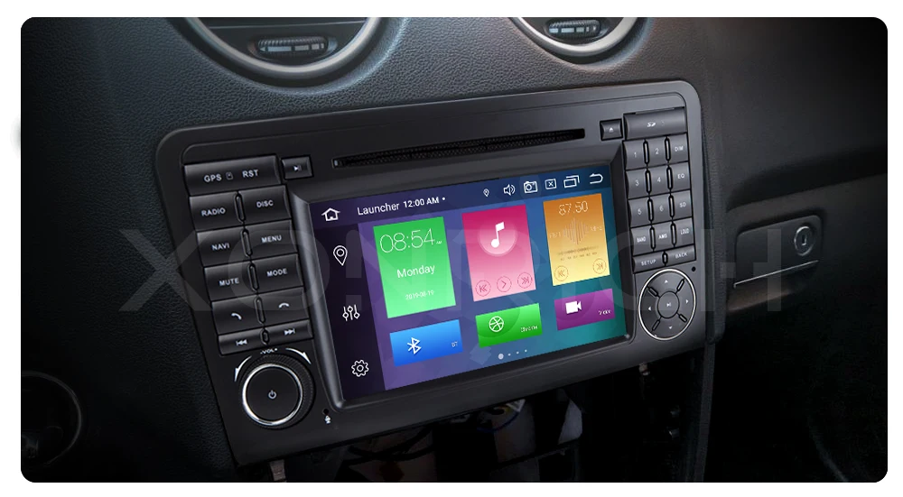 Ips DSP 64GB 2 din Android 9,0 автомобильный dvd-плеер gps для BENZ ML 320/ML 350/W164(2005-2012) GL радио мультимедиа навигация головное устройство
