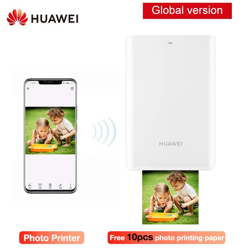 Оригинальный карманный мини-принтер Huawei CV80 для смартфона Bluetooth 4 1 300 точек/дюйм