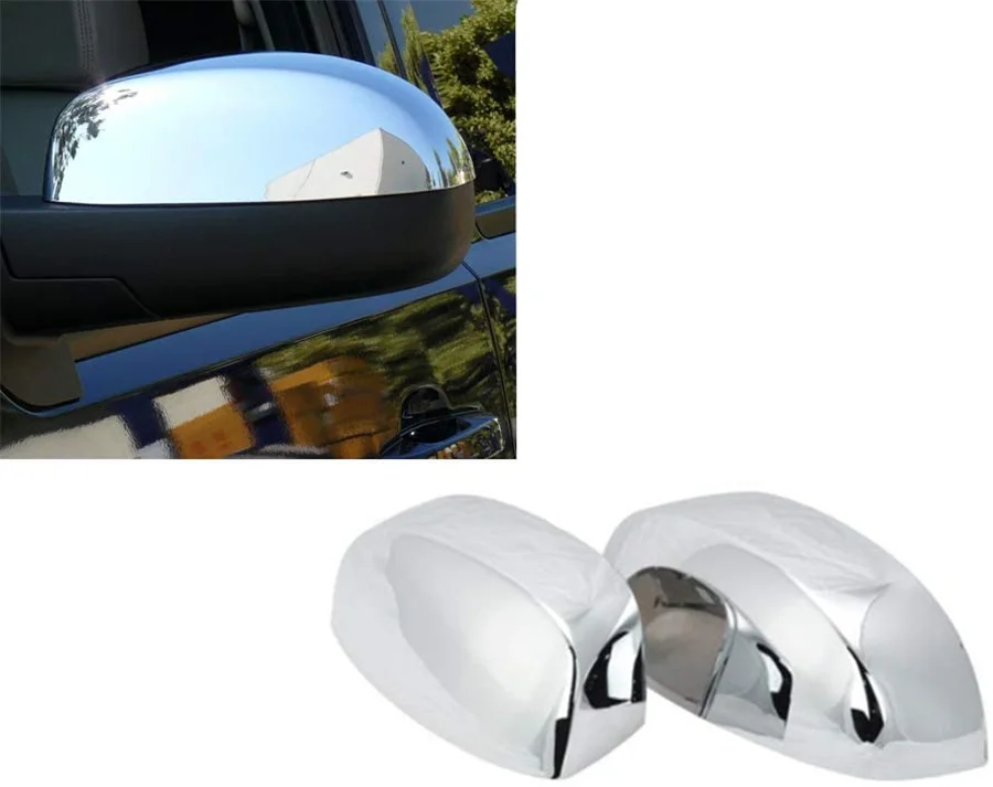 

Chrome Side View Mirror Cap Top Half Cover LH RH Pair for Chevy Silverado Sierra 07-14