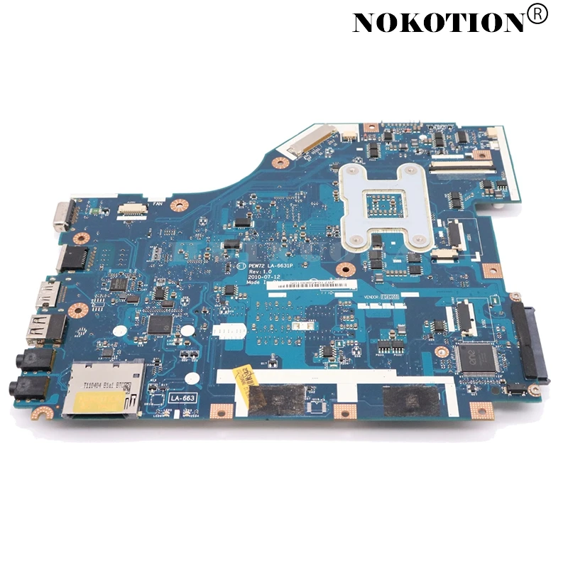 Материнская плата NOKOTION MB.TZZ02.001 MBTZZ02001 для ноутбука Acer aspire 5736 5736z Оловянная 72 LA-6631P GM45
