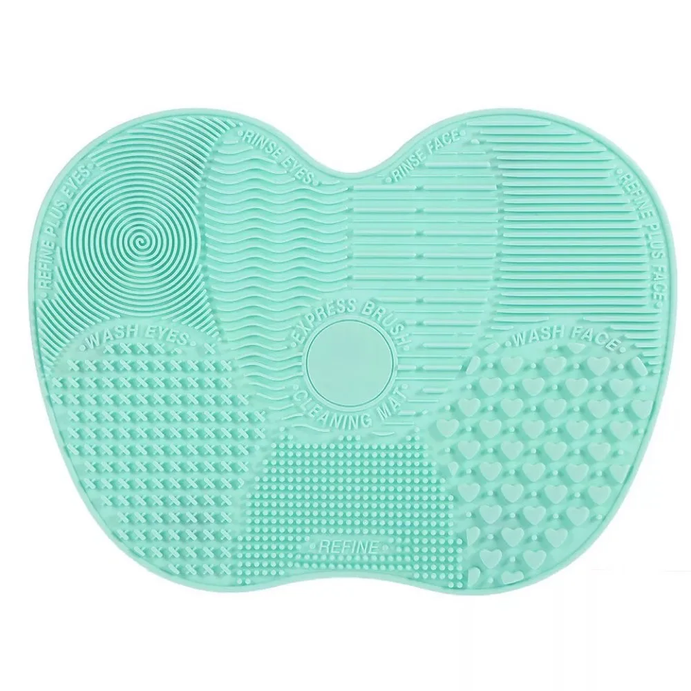 Большой размер с присоской коврик для чистки кистей макияжа Многоцветный