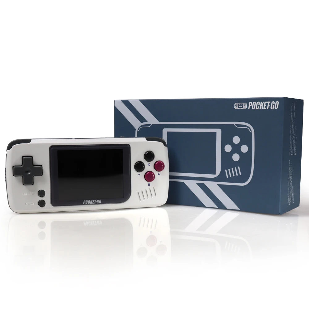 2022 Pocketgo 2.4 inch Mini Handheld Game Console Open Source Portable Retro Game Player GB FC PS1 Pocket Video Gaming Consoles