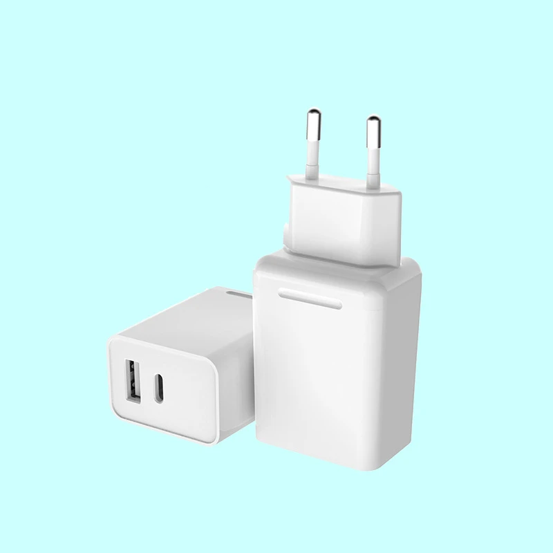 Для ЕС USB C зарядное устройство 18W 2 порта PD с технологией QC порт подачи питания для