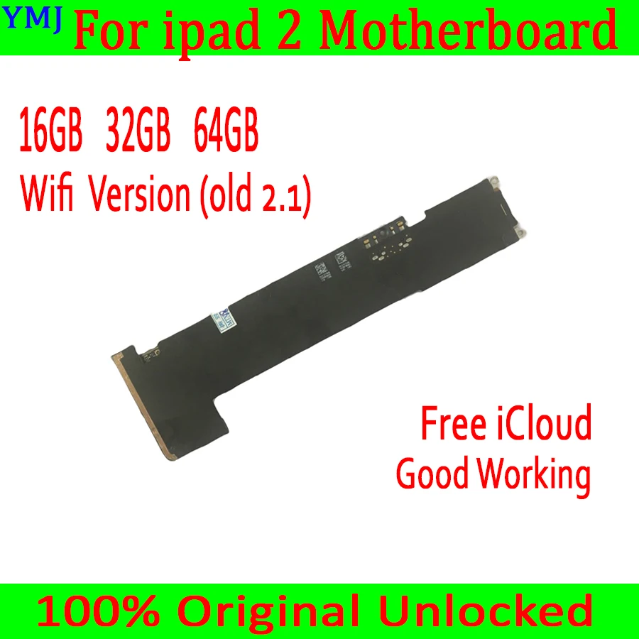 16 ГБ 32 64 для iPad 2 материнская плата с Бесплатный iCloud 100% Оригинал разблокирован Wifi