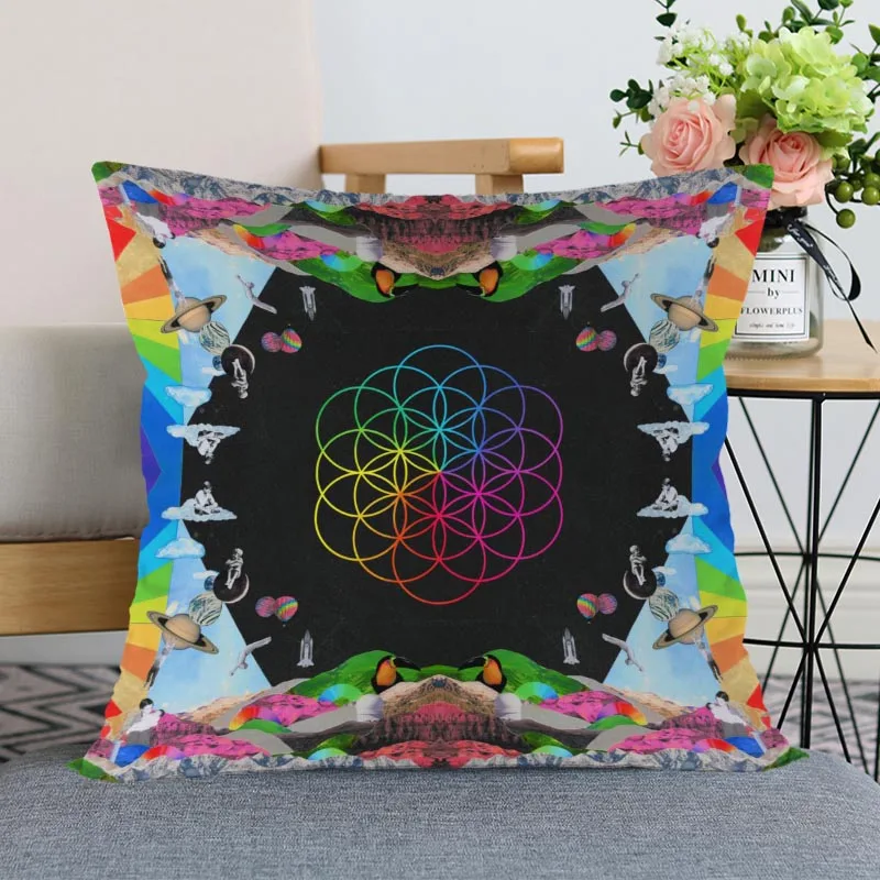

Nice Coldplay Band Pillow Case Modern Home Decorative Pillowcase 35x35cm,40X40cm(one sides) For Living Room Pillow Cover
