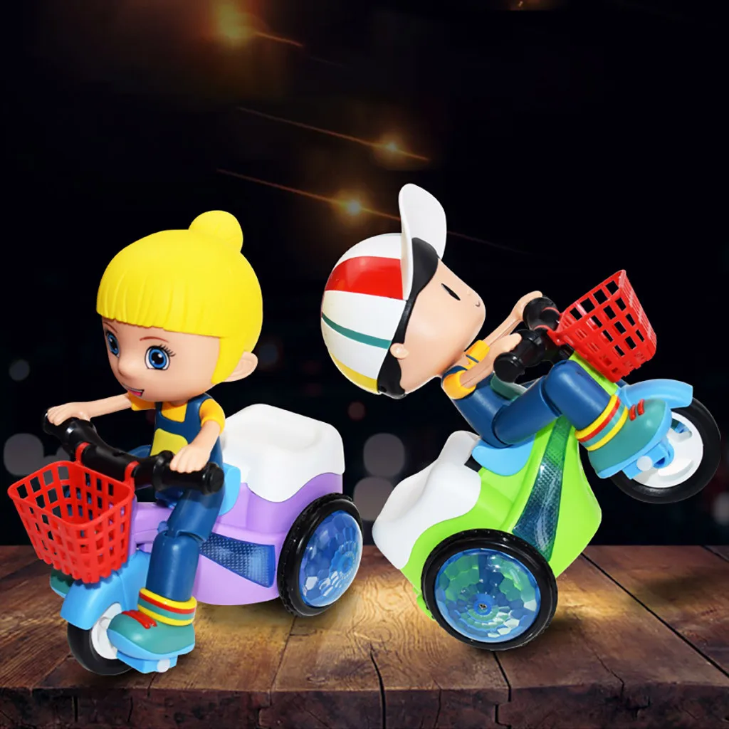

Children's bicycle music light toy tricycle toy crane head 360 degree rotating music light electric toy игѬђки для малика Q6