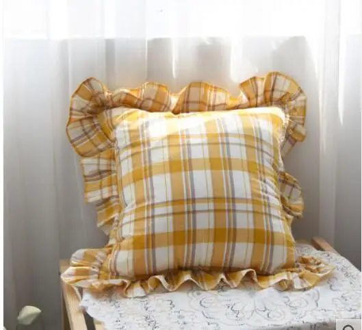 

Наволочка с оборками в клетку, хлопок, прямоугольная, квадратная