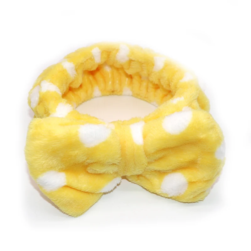 Повязка на голову с кроличьими ушками из кораллового флиса мягкая эластичная