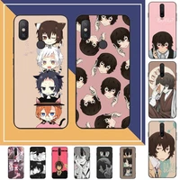 japan anime bungou stray dogs dazai osamu phone case for redmi note 8 7 9 4 6 pro max t x 5a 3 10 lite pro
