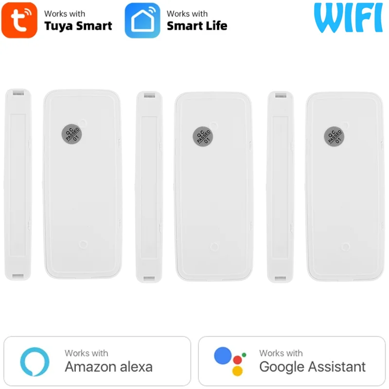 

Tuya WiFi Door Sensor, Smart Door Open/Closed Detectors, Smart Life APP Wifi Window Sensor Work With Alexa,Google Home 2022 New