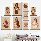 Настенная Картина на холсте Мама Любовь родитель-ребенок люлька детская коляска Настенная картина скандинавские плакаты и принты настенные картины декор детской комнаты