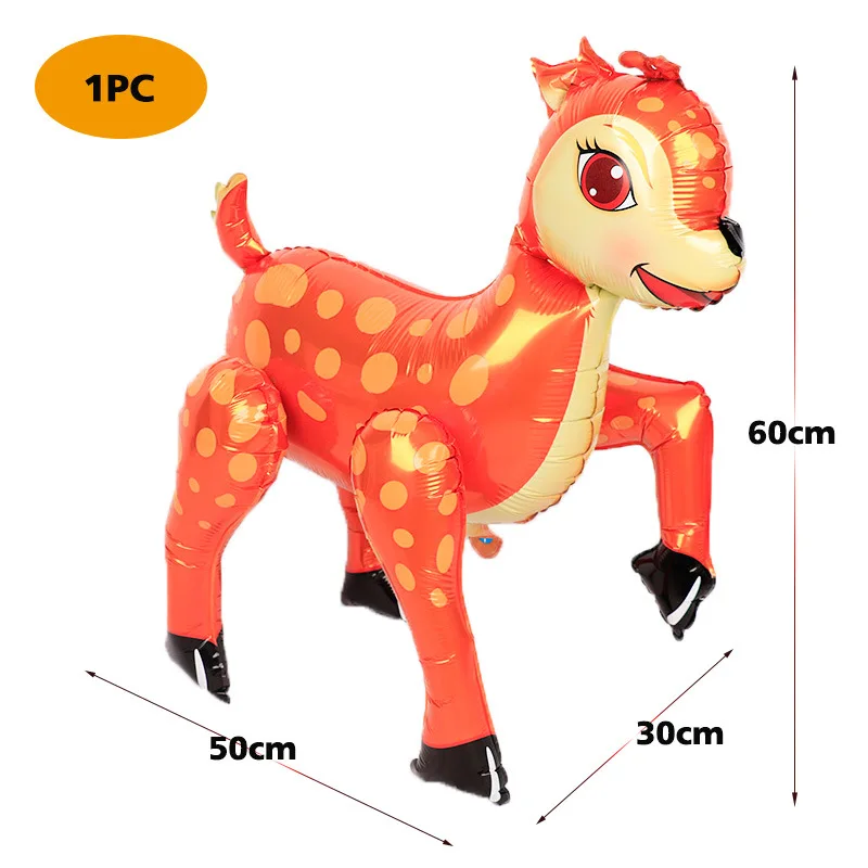 

Standing Fawn Balloon Forest Party Store Promotion Cartoon Animal Three-dimensional Aluminum Foil Balloon Wholesale