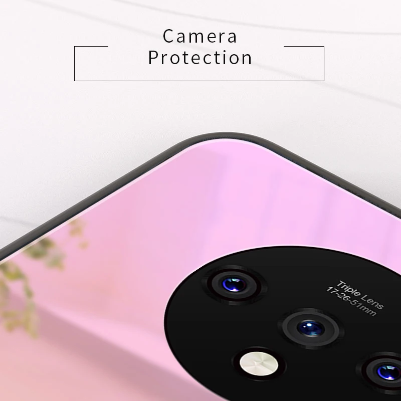 Чехол из закаленного стекла для телефона для Oneplus 7T Pro 7 Pro 6 6T 5 5T роскошный цветной градиентный чехол
