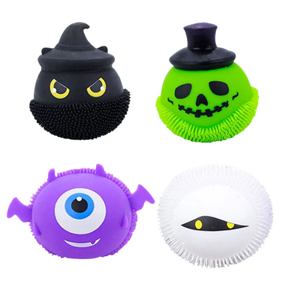 

Halloween Luminous Balls Glowing Global Stress Reliever Unzip Toys Decompression Toys Adult Kid Squeeze Board