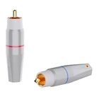 Переходник RCA Monosaudio R200 из чистой меди, с золотымродиевым покрытием, для пайки, 4 шт.