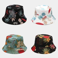 hot hat womens men bucket hats double sided fishermans hat outdoor sunscreen basin hat fashion mens and womens cap