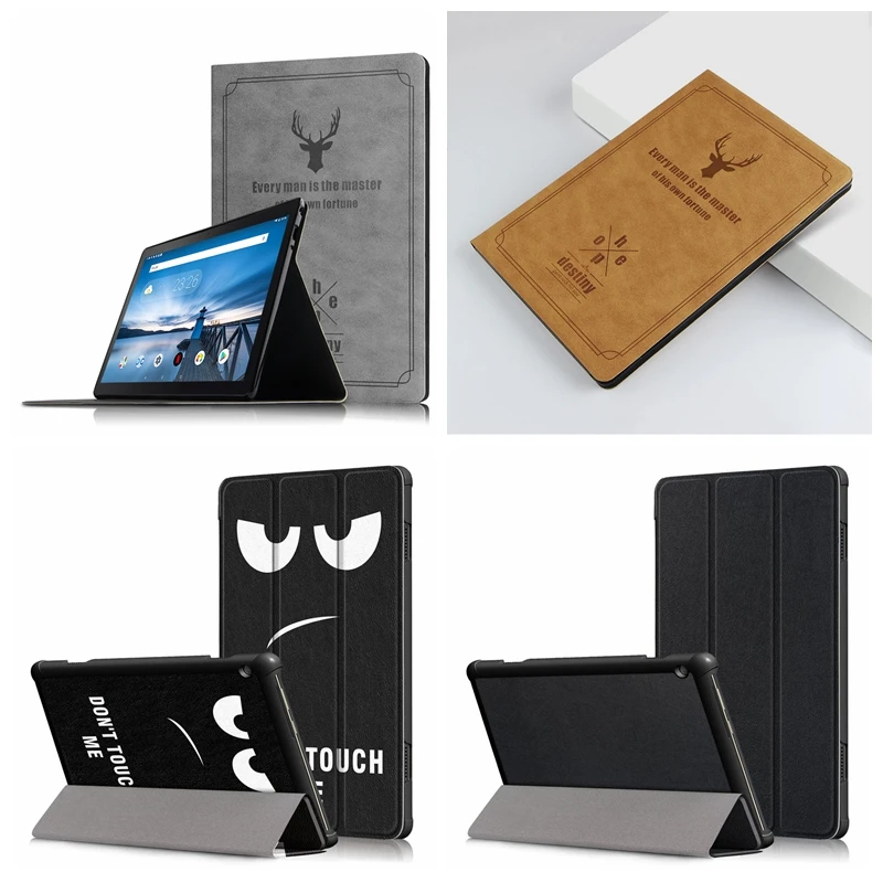 Планшет Funda для Lenovo Tab м 10 M10 TB X605F X605L X505F 1 дюймовый корпус 3 вариантов дизайна